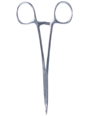 Angler's Accessories Curved Forceps 5.5in in Matte Stainless